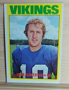 1972 Topps - Fran Tarkenton #225 - Imagen 1 de 2