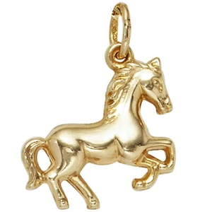 Pendente Collana Cavallo In Oro Giallo 333 Pendente In Oro - Imagen 1 de 4