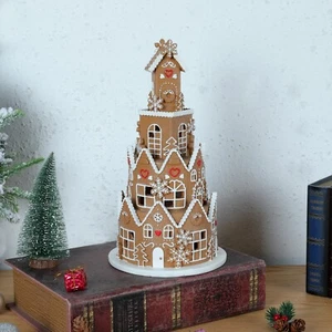 Gingerbread House Christmas Collection Figurines - Christmas Gingerbread House w - Picture 1 of 7