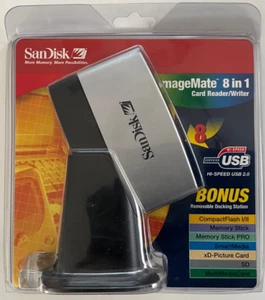 Sandisk ImageMate 8 in 1 USB 2 Card Reader/Writer SDDR-88-A15 Factory Sealed NIP - Picture 1 of 3