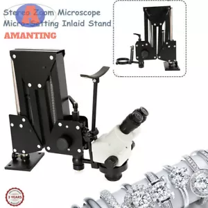 Jewelry Microscope Stand Micro-setting Inlaid Multi-directional Jewelry Stand US - Picture 1 of 24