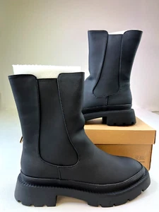 Bar III Womens Tikka Chelsea Boots Black Square Toe Water-Resistant Shoes Sz 10M - Picture 1 of 12
