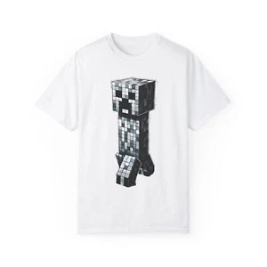 Minecraft Creeper Unisex T-Shirt, Gamer Gift, Retro Tee, Casual Wear, Birthday - Picture 1 of 5