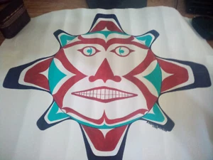 Pacific Northwest Coast Native Painting on Paper-signed  (23 x 18 inches) - Picture 1 of 6
