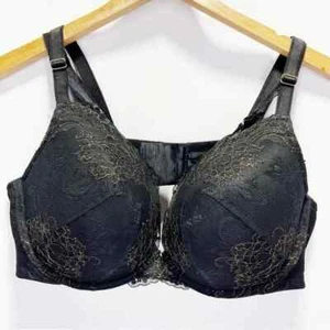 NEU Torrid XO 44C Schwarz Plunge Push-Up BH Spitze Breit Band Bügel Sexy Boost - Bild 1 von 4