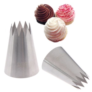 #366 Large Open Star Piping Nozzle Icing Cream Nozzles Bakeware Pastry Tips~_e - Picture 1 of 8