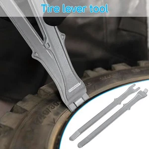 2X Reifenheber Stahl Stabil Montagehebel Fahrrad Reifenwechsel Werkzeug 40,6cm - Bild 1 von 14