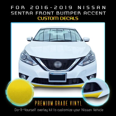 Parachoques delantero para Nissan Sentra 2016-2019 revestimiento de vinilo metálico satinado Foto 1 de 4
