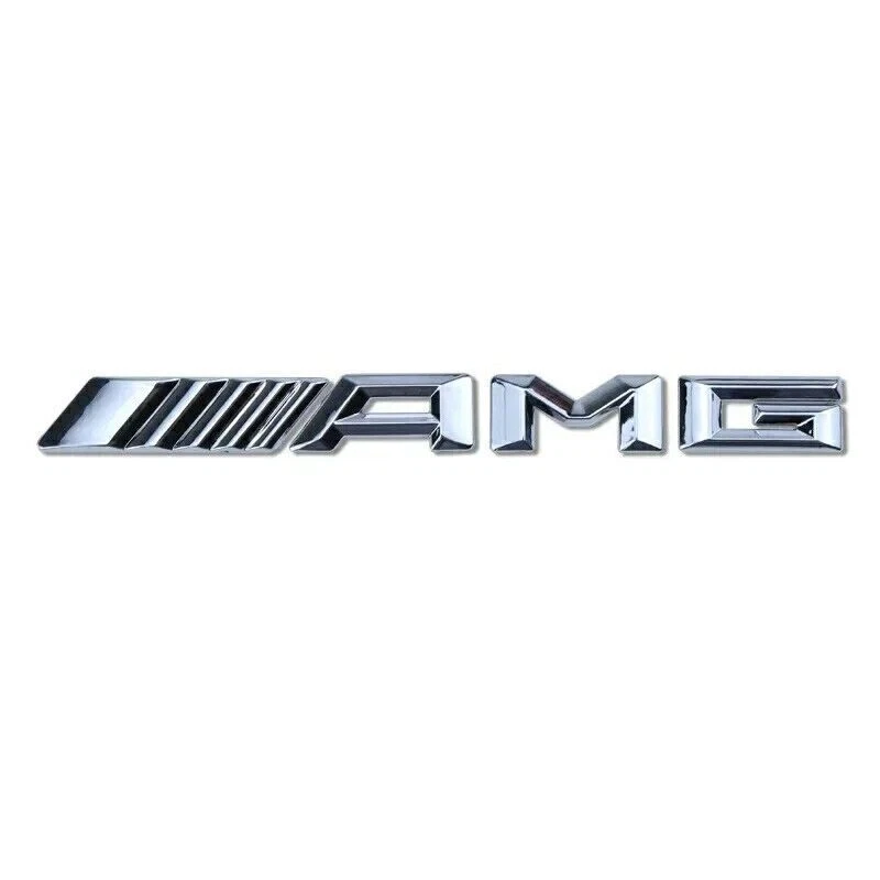 STEMMA AMG MERCEDES PER POSTERIORE GRIGIO ARGENTO SCRITTA LOGO STEMMA