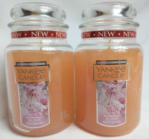2X Yankee Candle Blush Bouquet Original Large Single Wick Jar 22 Oz. Each - Picture 1 of 4