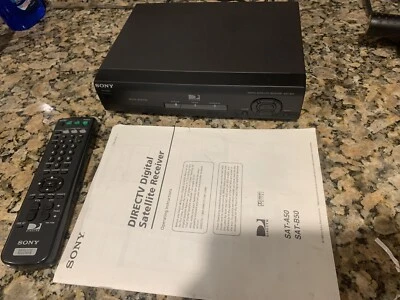 Receptor de satélite digital Sony con control remoto manual DirectTV funcionando modelo SAT-B50 Foto 1 de 4