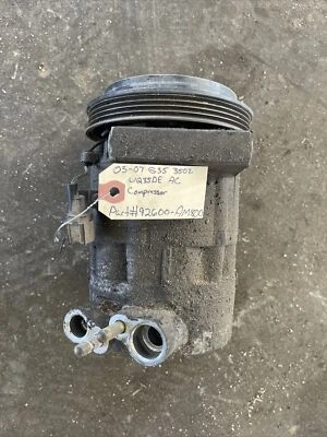 03-07 Infiniti G35 Nissan 350z VQ35DE AC Compressor 92600AM800 - Image 1 of 4