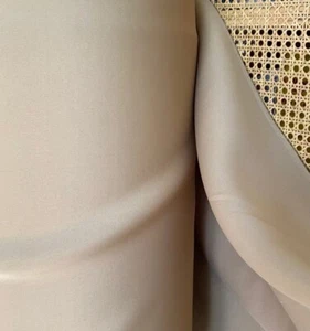 SWATCH 5x5 Inches Beige Neoprene 2mm Knit 2-Way Stretch Fabric Poly Spandex - Picture 1 of 1