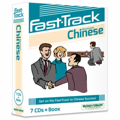 Fast-Track Chinese Mandarin (7 CDs/Book) by Audio Forum - *NEW in BOX* - Image 1 of 2