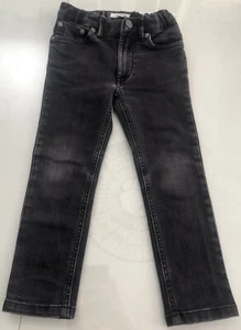 Brand New Auth Black Burberry Skinny Jeans Boys Adjustable Size 4Y Pristine Rare - Picture 1 of 7