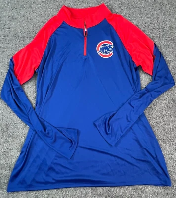 Sudadera suéter pulóver activo con cremallera XXL 1/4 Fanatics Chicago Cubs para mujer Foto 1 de 4