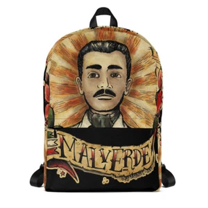 Jesus Malverde Mexican Saint Traditional Tattoo Backpack Breaking Bad Outlaw BAG - Picture 1 of 5