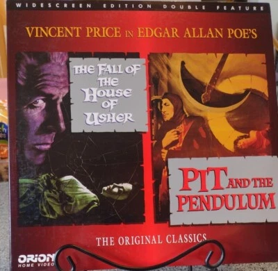 Vincent Price Edgar Allan Poe Orion Laserdisc  Fall House Usher Pit Pendulum  - Image 1 of 4