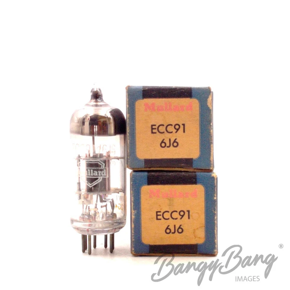 2 Mullard 6J6/ECC91/6Н15П VHF Válvula de triodo doble - Tubos BangyBang Foto 1 de 1