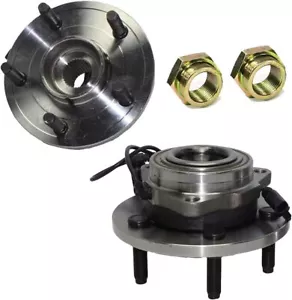 (2) Cojinete y buje de rueda delantera + tuercas de eje CV para Dodge Dakota Raider 2005-2010 - Imagen 1 de 1