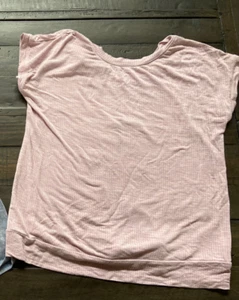 Zella girl Summer top shirt open tie back Sz XL 14 16 Pink - Picture 1 of 6