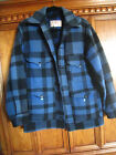 VESTE vintage Filson Mackinaw laine plaid bleu manteau fabriqué aux États-Unis taille 40