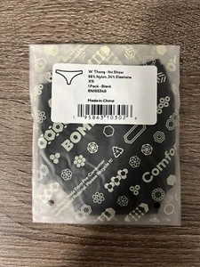Bombas Black No Show Thong  - Picture 1 of 5