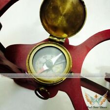 Brass Handmade Marco Polo 1.5" Pocket Compass Marine Camping Navigational Tool