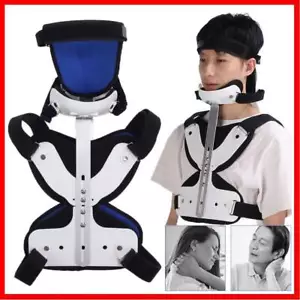 Orthosis Cervical Thoracic Brace Adjustable Neck Chest Head Support Holder Frame - Picture 1 of 15