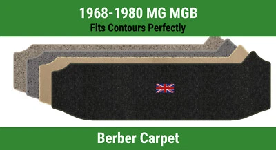 Alfombra de cubierta pequeña Lloyd Berber para 1968-1980 MG MGB con logotipo de bandera británica Foto 1 de 4