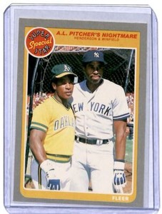 1985 Fleer Rickey Henderson/Dave Winfield Oakland Athletics /New York Yankees