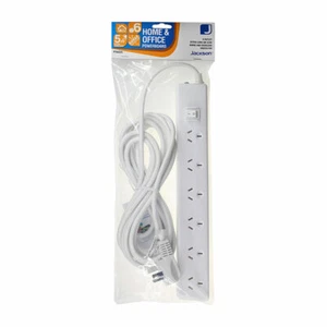 Jackson 6-way power-board / strip, 5m lead, surge & overload protected, switch - Picture 1 of 3