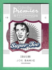 2008 O-Pee-Chee Premier Stitchings ~ Joe Sakic #PS-SA ~ 158/199