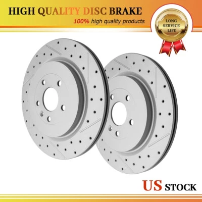 Rotores de freno de disco perforados traseros para Ford Explorer Flex Taurus Lincoln MKS MKT Foto 1 de 4