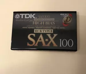 CD de grabación de casete de audio TDK SA-X 100 de alto sesgo IECII/Tipo II sellados de fábrica - Imagen 1 de 5