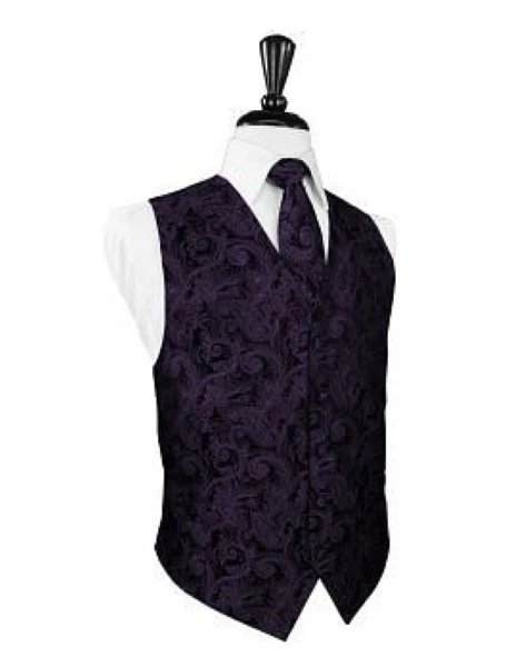 Tapestry Satin Tuxedo Vest & Tie - Image 1 of 1