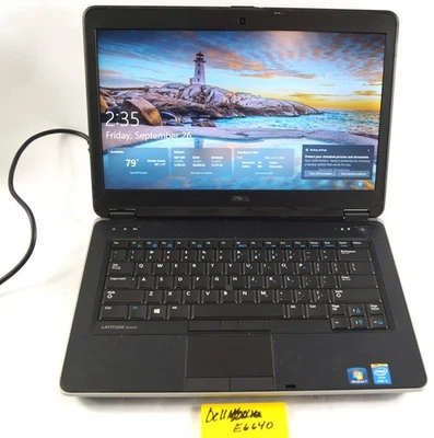 Dell Latitude E6640 14" HD SSD 128GB 8GM Mem 1.6GHz i5 READ WORKING PoR D152 - Image 1 of 4
