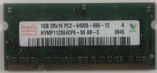 Hynix HYMP112S64CP6-S6 1GB DDR2 Laptop RAM Memory - Image 1 of 1