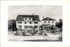 Ak Wasserburg am Bodensee Schwaben, Gemälde eines Hauses mit... - 4913927 - Picture 1 of 2