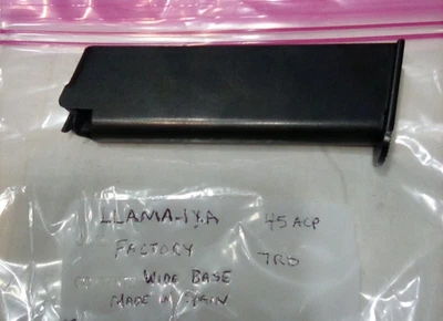original llama 1xa 45 acp 7rd wide base magazine - Image 1 of 4