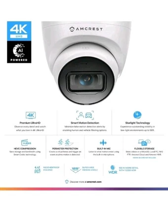 Cam security 4K  AMCREST  - Image 1 of 4