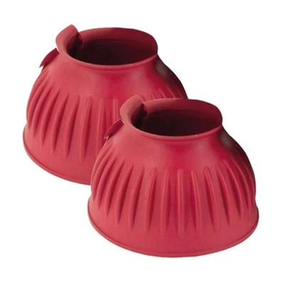 CATAGO Hufglocken GUMMI, 2 Stück - rot - Springglocken für Pferde Hufschutz - Bild 1 von 2