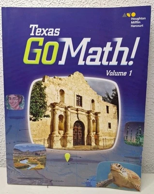 Go Math! Texas Grade 4 Volume 1 (Houghton Mifflin Harcourt) Paperback 2015  - Image 1 of 2
