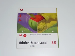 Adobe Dimensions 3.0 for Mac full version CD and sleeve - Picture 1 of 3