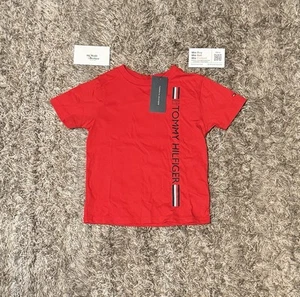 Camisa Tommy Hilfiger Roja Niño Pequeño Talla 2T Nueva Nunca Usada Exterior Interior - Imagen 1 de 3