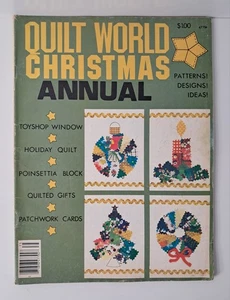 Vintage Quilt World Christmas Annual Magazine 1977 Holidays Toyshop Window - Picture 1 of 10