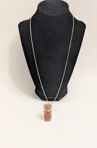 Liebeskrankes Herz im Glas Halskette 24" verlängert sich auf 27" - Bild 1 von 13