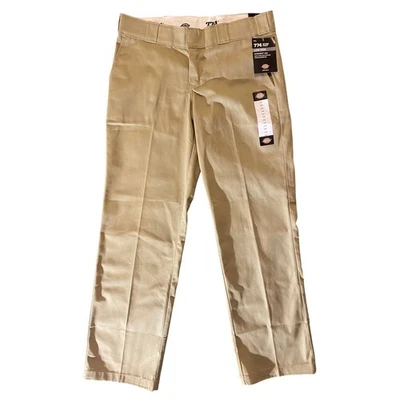 Dickies 774 Original Fit Women Low Rise Straight Leg Work Pants Khaki Size 6R - Image 1 of 4