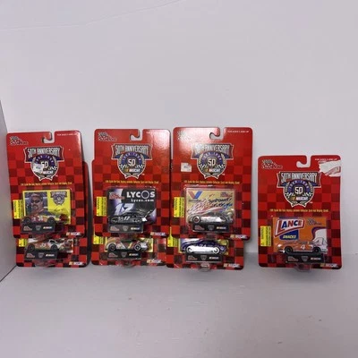 NASCAR Racing Champions 50th Anniversary 1998 1/64 Diecast Cars Lot Of 7 - Image 1 of 4