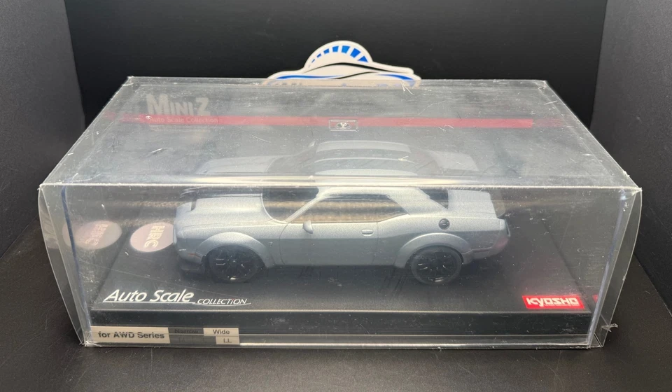 Kyosho ASC Mini-Z Body Dodge Challenger SRT Triple Nickel MA020W AWD RC #MZP451S - Image 1 of 2